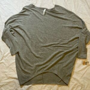 Jolie Gray Long Sleeve Top
